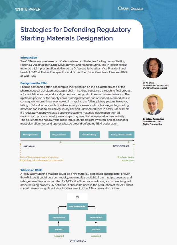 Strategies for Defending Regulatory Starting Materials Designation Strategies for Defending Regulatory Starting Materials Designation